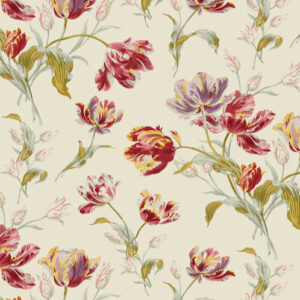 Gosford Cranberry Fabric by Laura Ashley